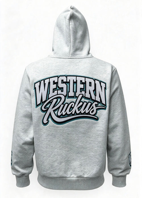 Western Ruckus Hoodie (Grey)